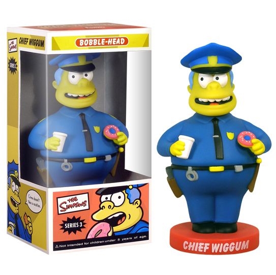 Simpsons CHIEF WIGGUM bobble-head by Funko – The Toy Vault EU