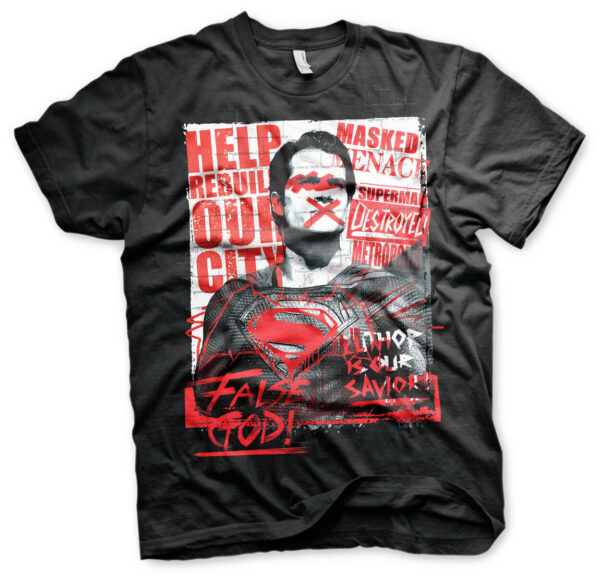 Batman vs Superman False God T-Shirt cotton officially licensed