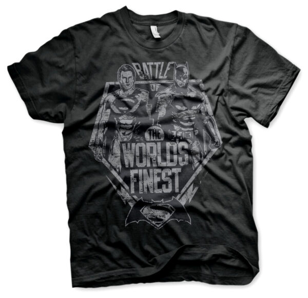 Batman vs Superman Battle T-Shirt cotton officially licensed