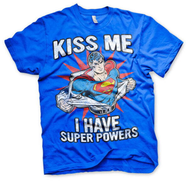 Superman Kiss Me T-Shirt cotton officially licensed