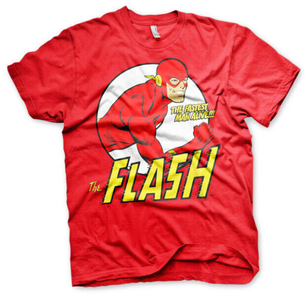 The Flash Fastest Man T-Shirt cotton officially licensed