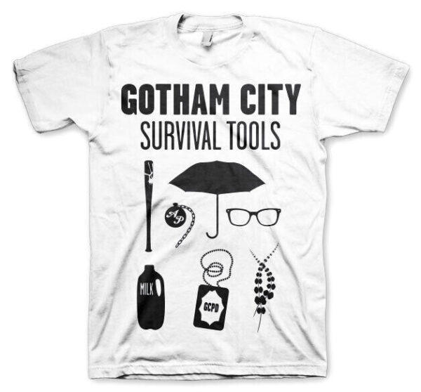 Gotham Survival Tools T-Shirt cotton officially licensed