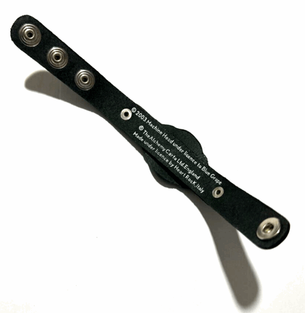 MACHINE HEAD bracelet leather with logo pewter ALCHEMY Poker HeartRock - Image 2