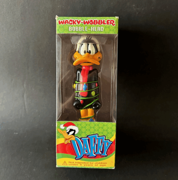 Looney Tunes DAFFY X-mas bobble head 15cm Funko Wacky Wobbler - Image 2