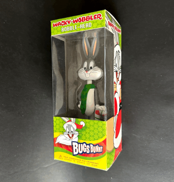 Looney Tunes BUGS BUNNY Xmas bobble-head 15cm Funko Wacky Wobbler