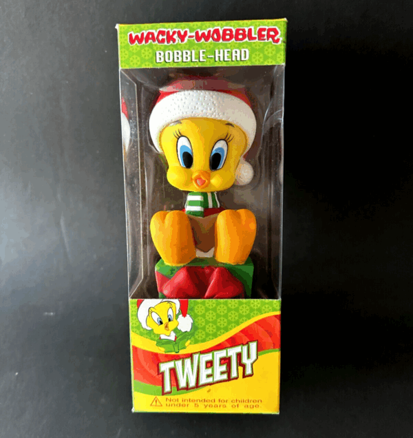 Looney Tunes TWEETY Navidad PVC bobble-head 15cm Funko Wacky Wobbler - Image 2