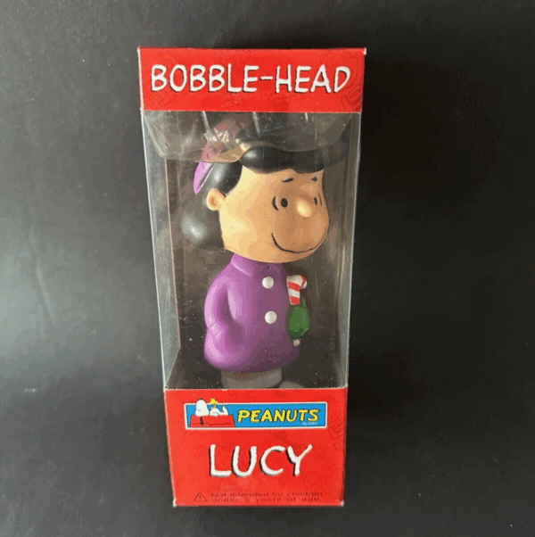 PEANUTS Christmas Charlie Lucy Snoopy Linus 4x bobble-head Funko - Image 4