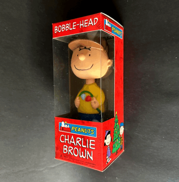 Peanuts CHARLIE BROWN Navidad PVC bobble-head 15cm Funko Wacky Wobbler