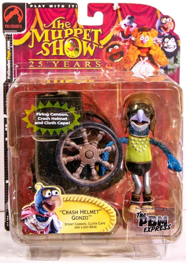 Muppets GONZO crash elmet figura PVC 13cm Palisades Toys