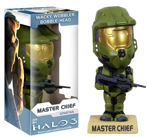 HALO Masterchief bobble-head 16cm Funko Wacky Wobbler - Image 2