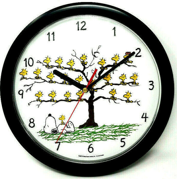 Peanuts SNOOPY & WOODSTOCK wall-clock 24cm from A la Carte