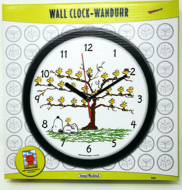 Peanuts SNOOPY & WOODSTOCK wall-clock 24cm from A la Carte - Image 2