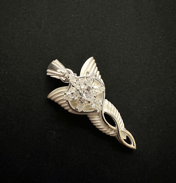 Lord Of The Rings ARWEN EVENSTAR pendant silver 35 x 24mm