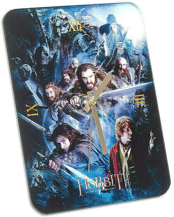 The Hobbit GROUP wall-clock glass 18 x 24cm