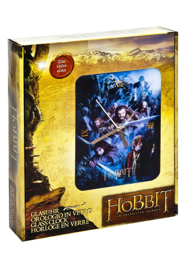 The Hobbit GROUP wall-clock glass 18 x 24cm - Image 2