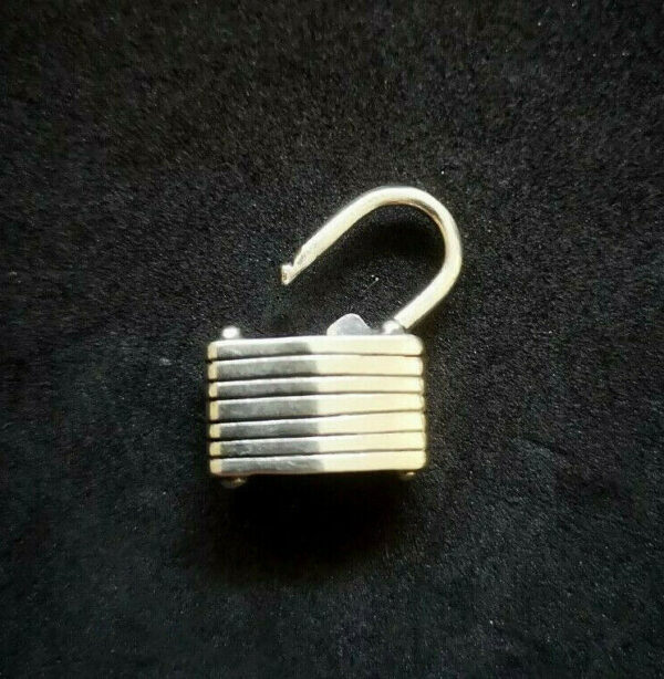 Lock pendant Sterling Silver 925 Marche Noir - Image 2