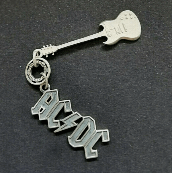 AC/DC Logo Guitar pendant sterling-silver 27mm - Image 2