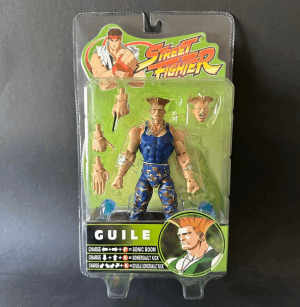 Street Fighter 15th Anniversary Series 3 GUILE blue PVC Sota