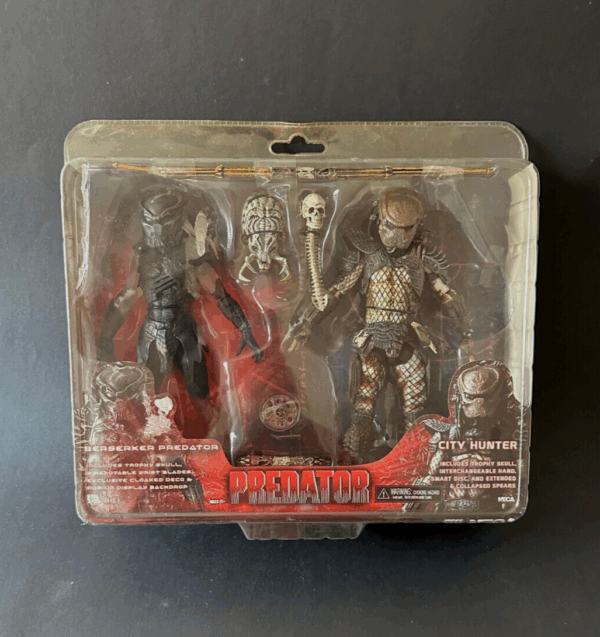 Predator BERSERKER and CITY HUNTER 2x figure PVC 19cm Neca