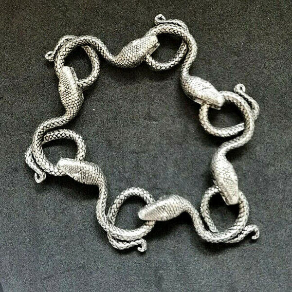 SERPENTINE bracelet pewter size S ALCHEMY GOTHIC - Image 2