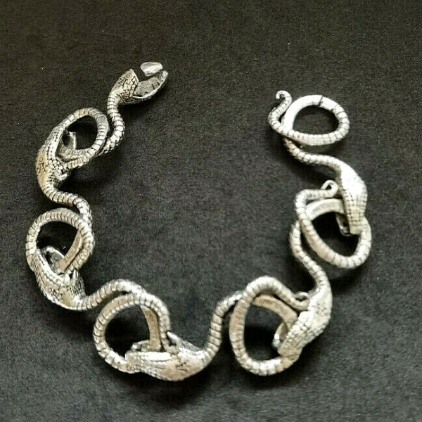 SERPENTINE bracelet pewter size S ALCHEMY GOTHIC - Image 3