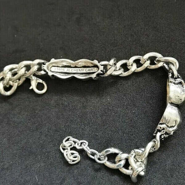 OSSUARY CHAIN bracelet pewter ALCHEMY GOTHIC - Image 3