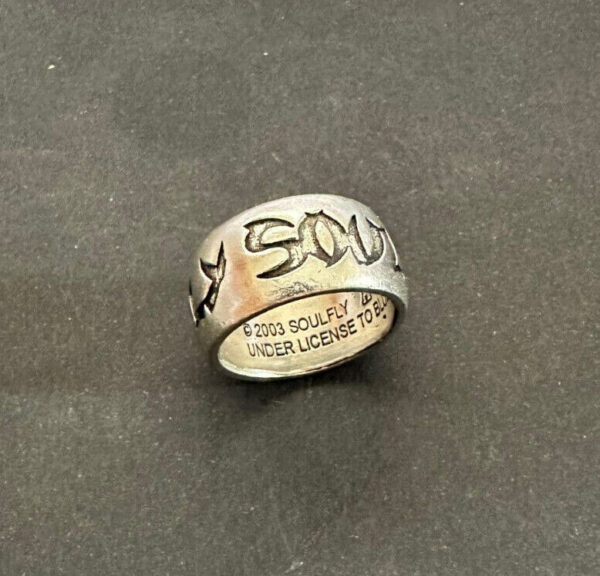 SOULFLY Logo pewter ring Alchemy Poker - Image 3