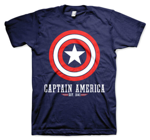 CAPTAIN AMERICA Est. 1941 MARVEL   T-Shirt  camiseta cotton officially licensed