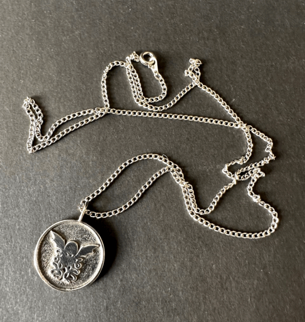Lovecraft CTHULHU round necklace sterling silver