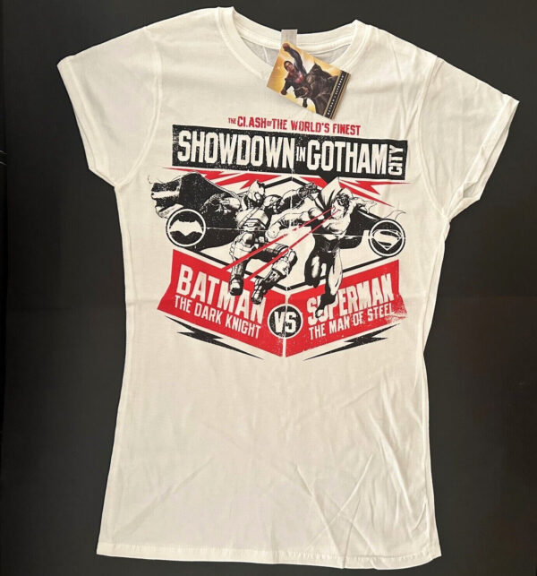 Batman vs Superman Showdown woman shirt officially licensed