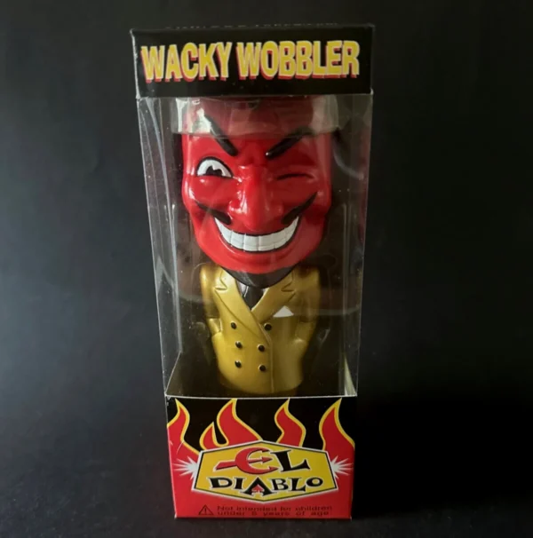 Case of 6 x EL DIABLO gold suit bobble-head Funko Wacky Wobbler