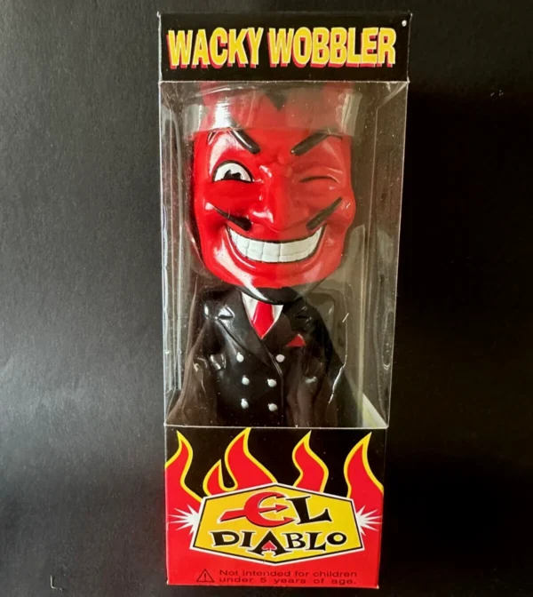 Case of 6 x EL DIABLO black suit bobble-head Funko Wacky Wobbler - Image 2